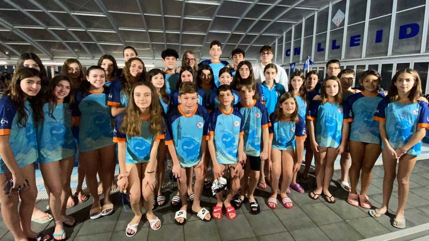 Alguns dels nedadors del club