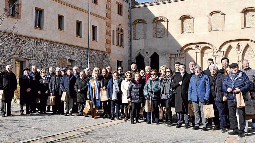 Visitants de la Fundació Gresol a Mas de Colom-Casa Borges