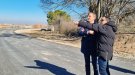 Crespín visita les obres de millora als camins de Preixana