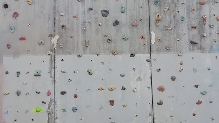 Imatge del rocòdrom de Tàrrega