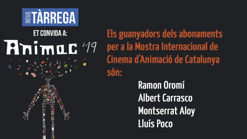 Guanyadors dels abonaments per a Animac