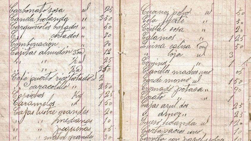 Detall del catàleg de productes de Cal Perenya (1913)