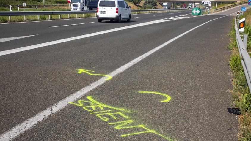 Imatge del lloc de l'accident
