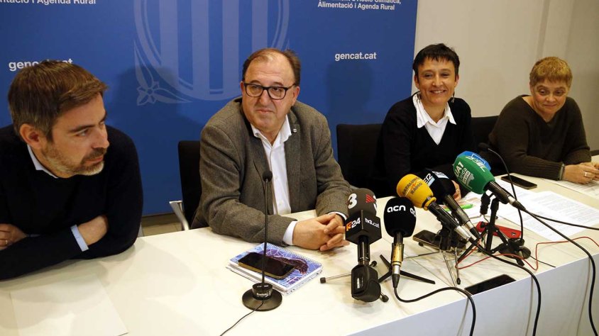 Moment de la roda de premsa