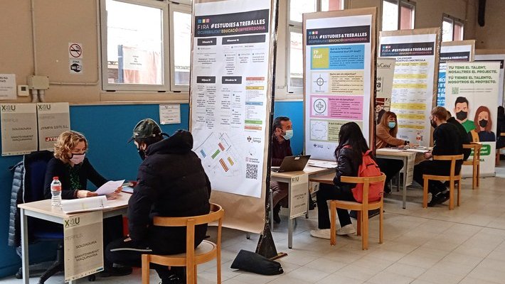 Foto d'arxiu. Speed Dating 2021 en el marc de la Fira Estudies&Treballes 2021