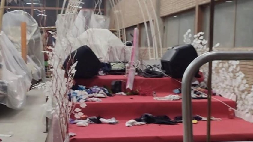 Vista de la carrossa de Lo Rei Carnestoltes sense el tron de fusta