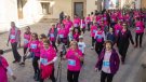 Una marea rosa de dones envaeix Agramunt