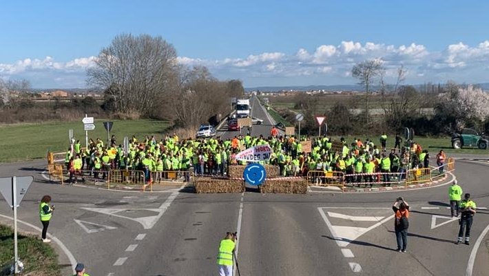 Imatge aèria de la concentració