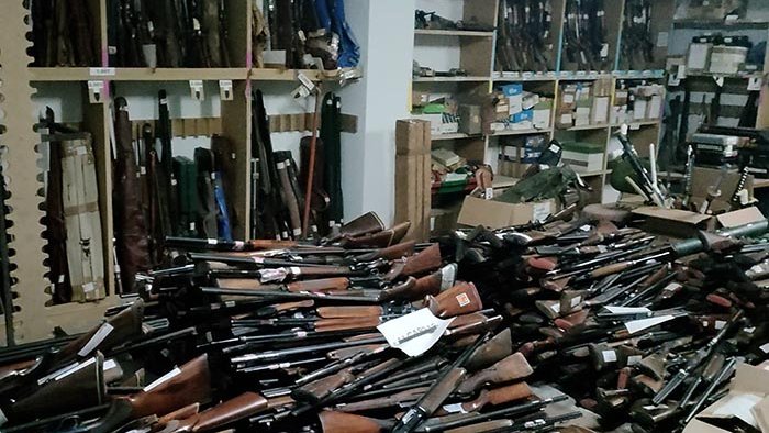 Armes destruïdes per la Guàrdia Civil de Lleida per destinar-les a ferralla