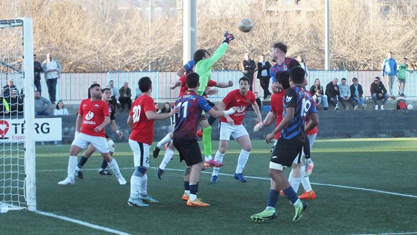 Un moment del partit