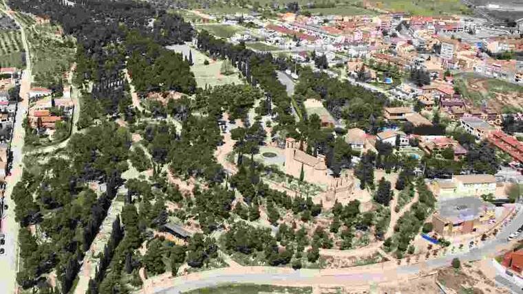 Vista aèria del Parc de Sant Eloi