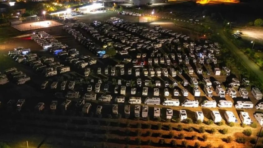 Vista aèria del càmping de Tàrrega