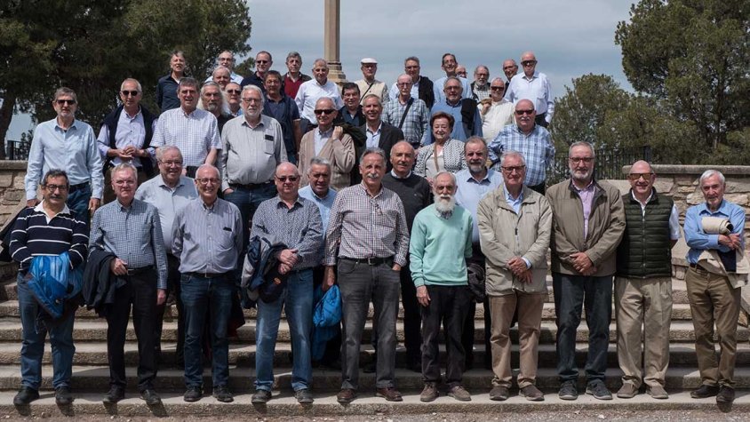 Foto de família dels participants a la trobada