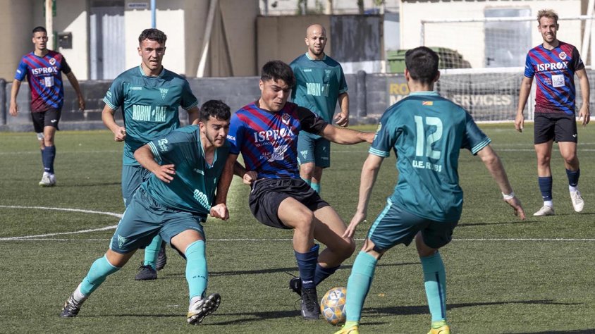 Un moment del partit