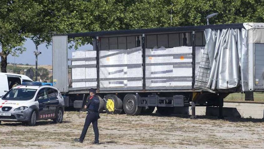 L’escorcoll del camió, a la comissaria de Tàrrega