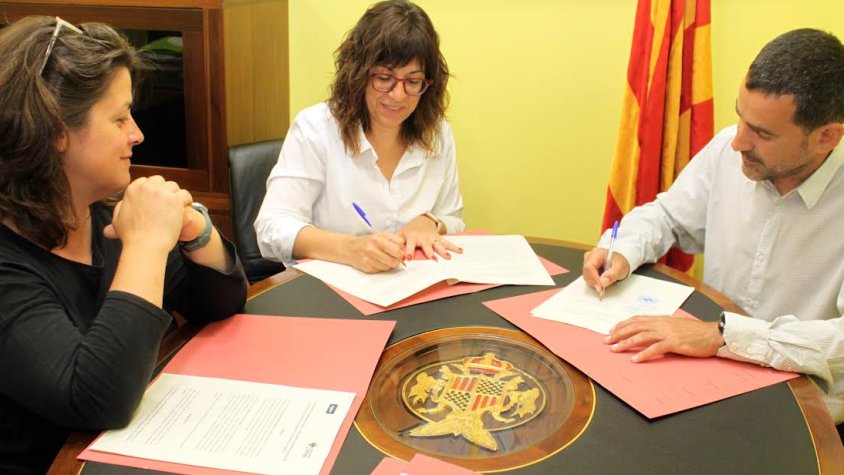 Signatura de la renovació del conveni