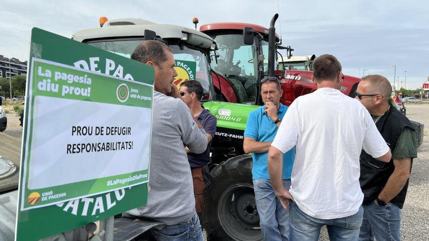 Un moment de la tractorada