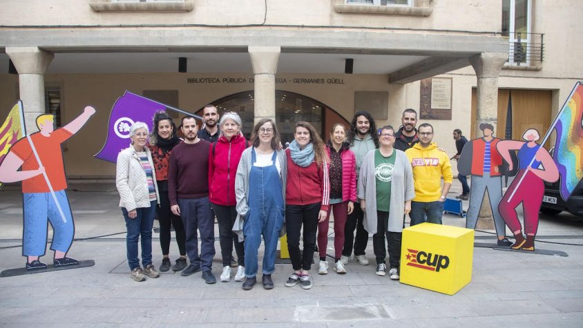 L'acte central de la CUP es va celebrar a la plaça de Sant Antoni
