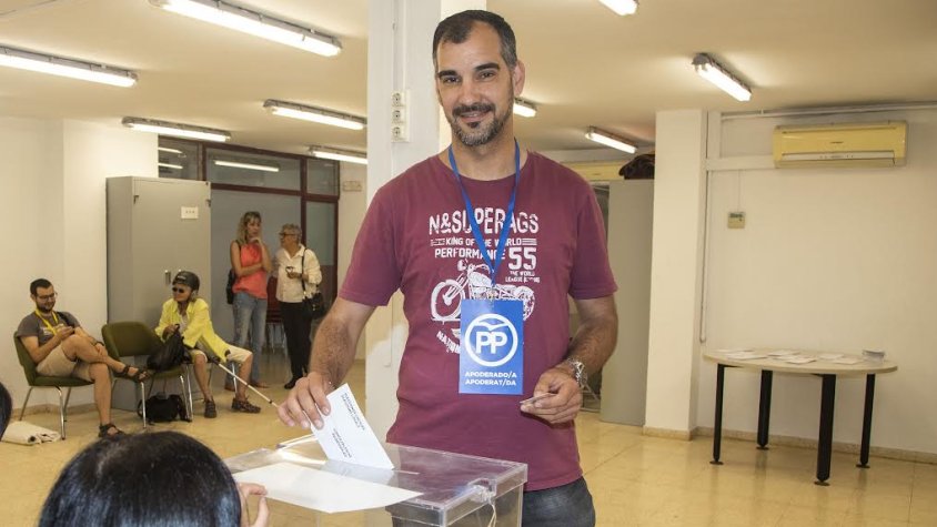 Miguel Ángel Rubio votant