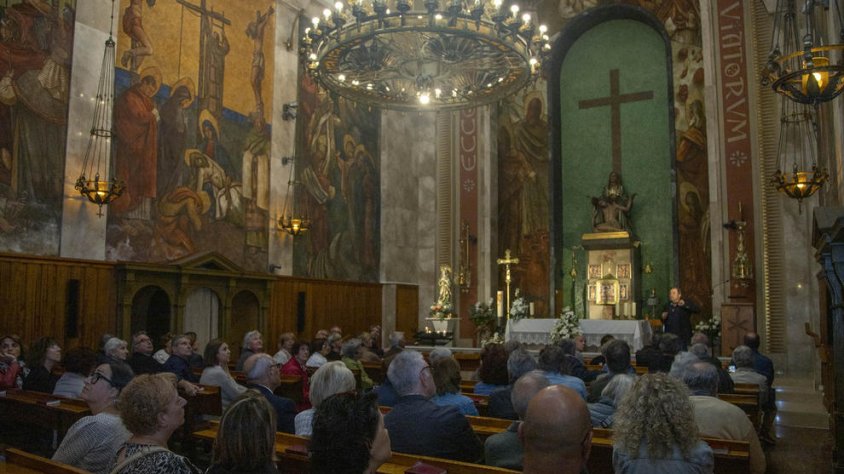 Un moment de la visita de divendres