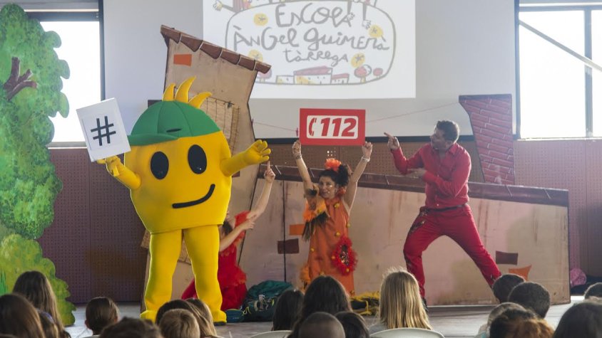 Un moment de l'obra de teatre