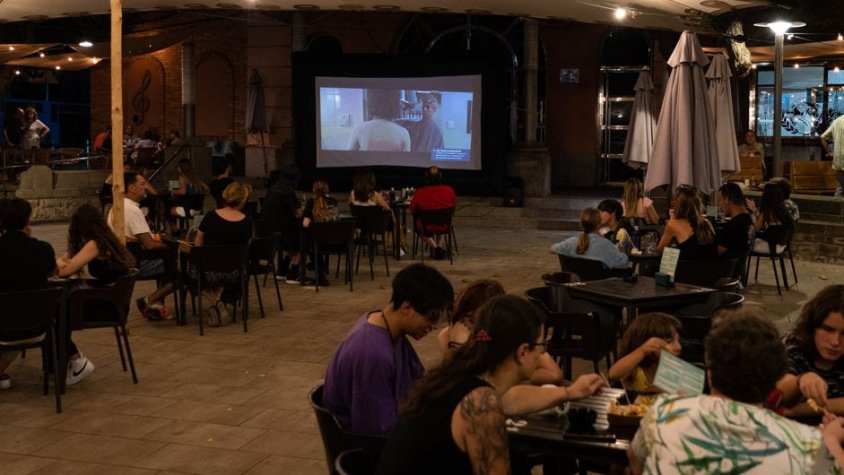 Foto d'arxiu del cinema a la fresca en el marc de la passada edició del Galacticat