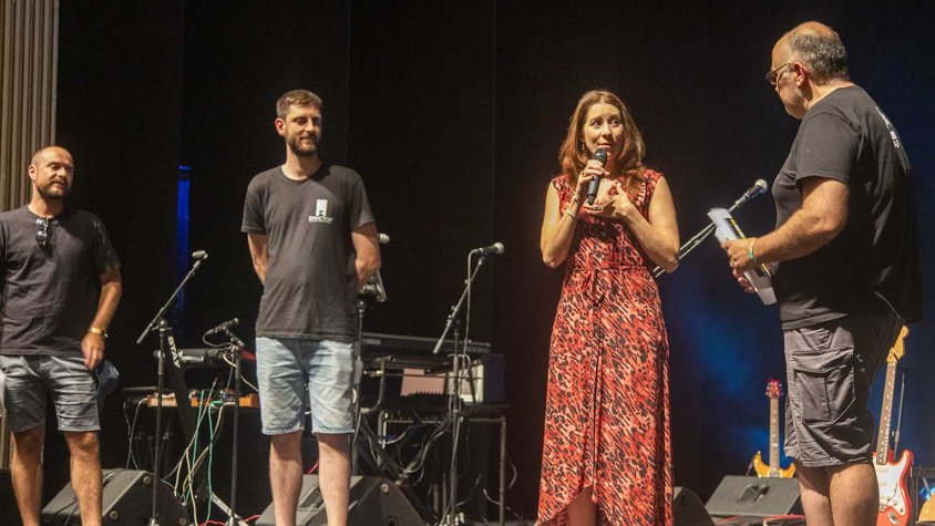 Heather Brittain, productora i protagonista de 'Victim 6' ha estat l'encarregada de recollir els dos premis que ha guanyat el curtmetratge