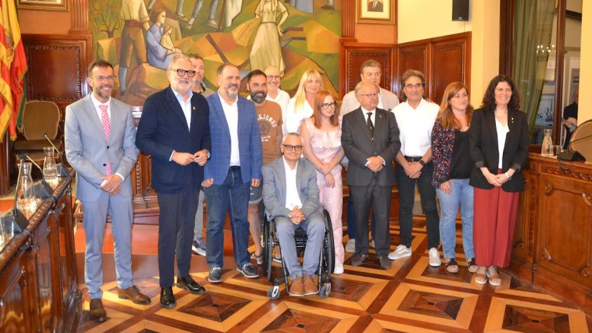 Els diputats que finalitzen el seu mandat, amb l’absència d’Antoni Navinés i Albert Bajona que han excusat la seva assistència