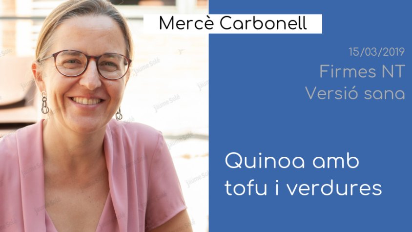 Albert Claramont i Mercè Carbonell, a 'Firmes NT'