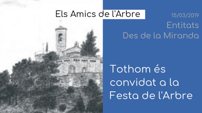 Els Amics de l'Arbre conviden a participar en la Festa de l'Arbre