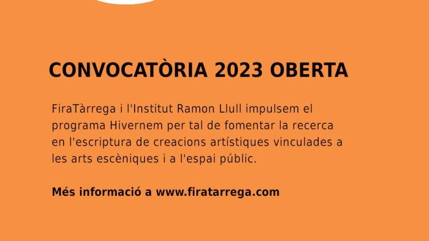 Cartell de la convocatòria