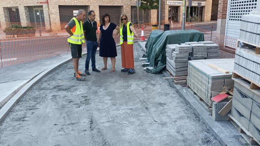 Visita institucional a les obres