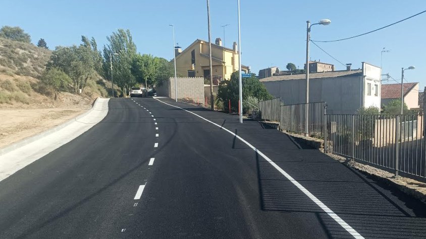 Imatge del vial arranjat