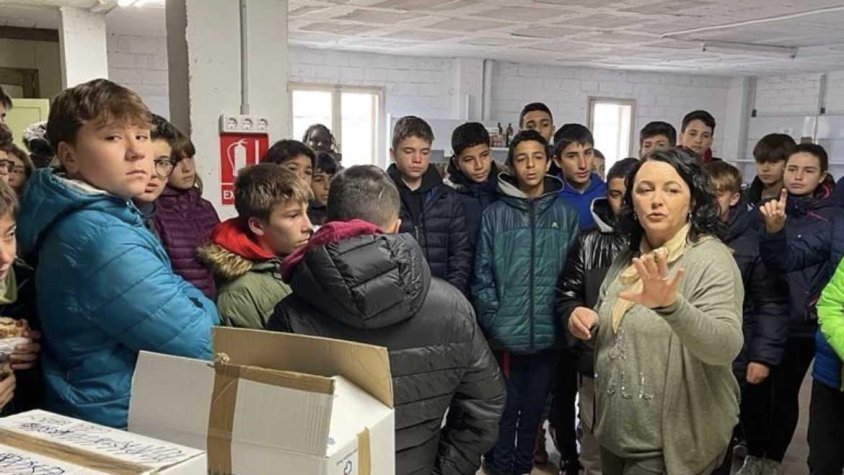 Imatge d'arxiu d'una visita al Banc d'Aliments