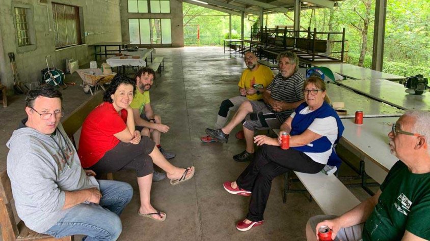 Membres de la colònia Sant Eloi