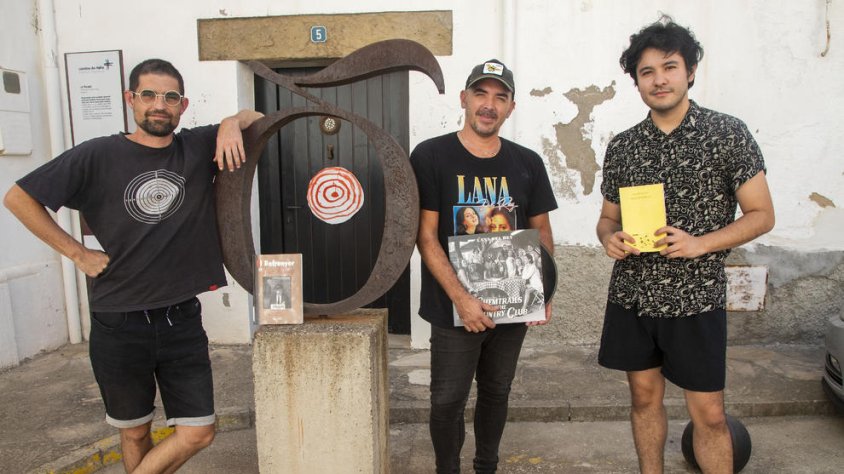 Els tres artistes participants aquest any a la residència Lo Niu de Lo Pardal a Agramunt