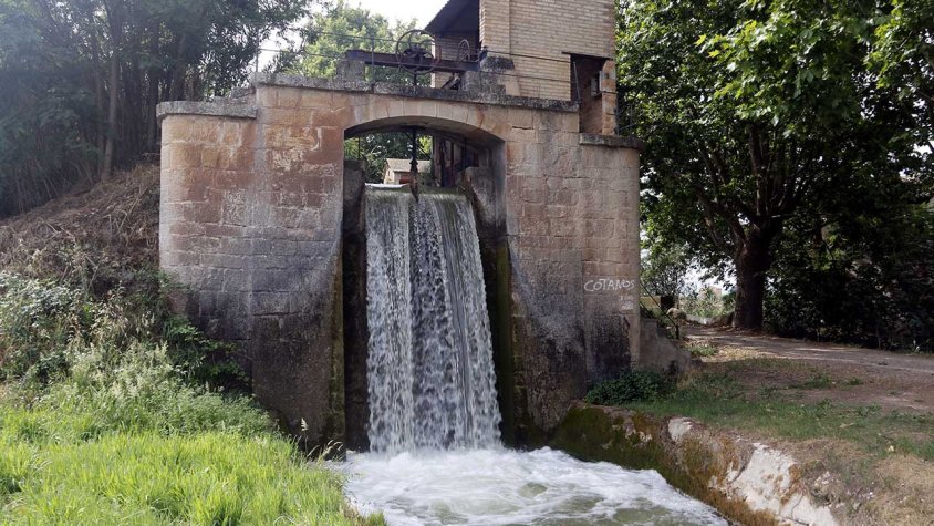 El Salt del Duran del Canal d'Urgell, amb aigua