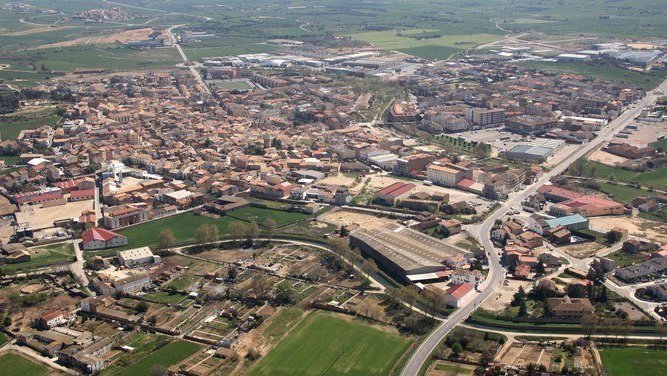 Vista aèria d'Agramunt