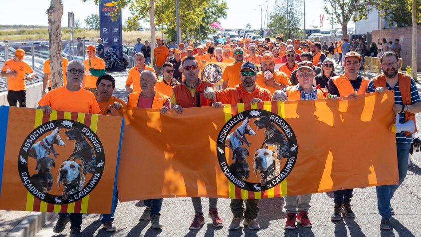 Un moment de la manifestació pels carrers de Tàrrega