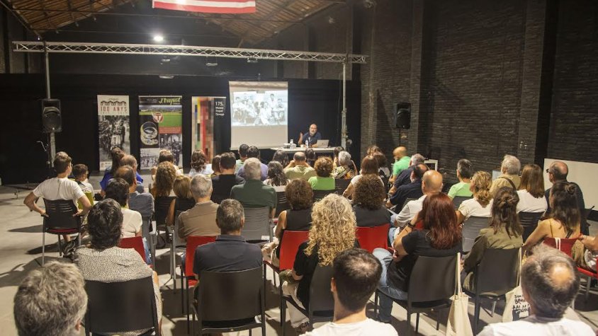 Un moment de la xerrada de Josep Maria Ganyet