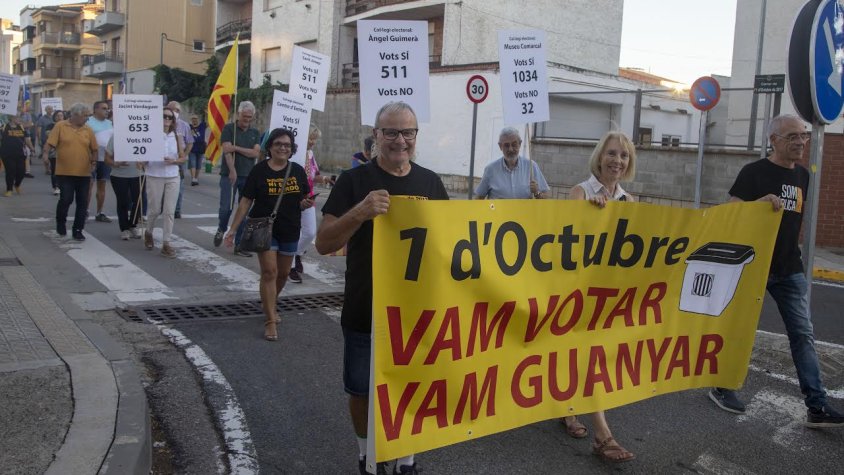 Un moment de la manifestació