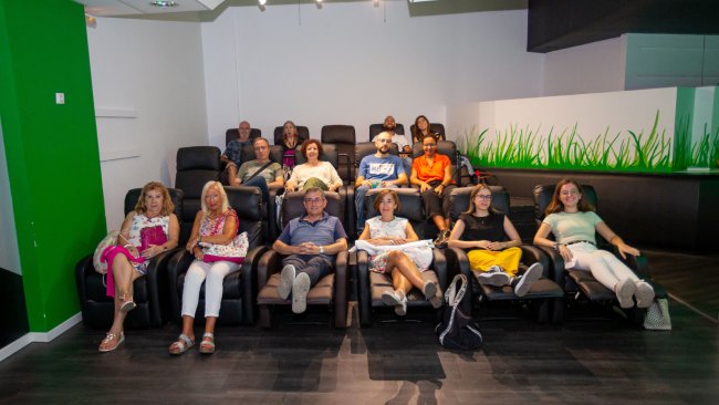 Públic cinematogràfic ahir en una de les noves sales d’Screenbox Lleida