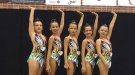 Pòdium per a les gimnastes alevines