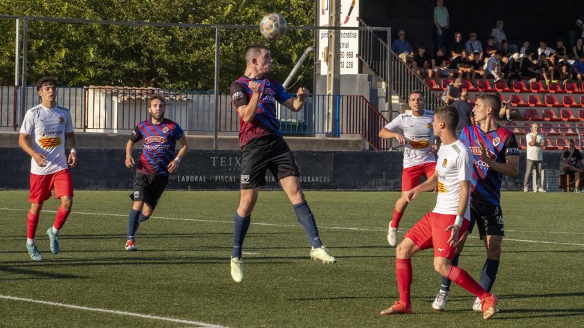 Una jugada del partit