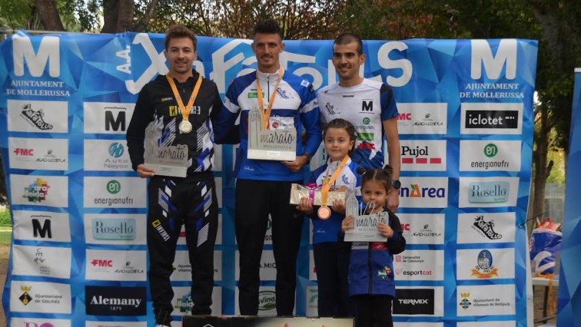 Xavi Badia amb la resta de guanyadors al podi