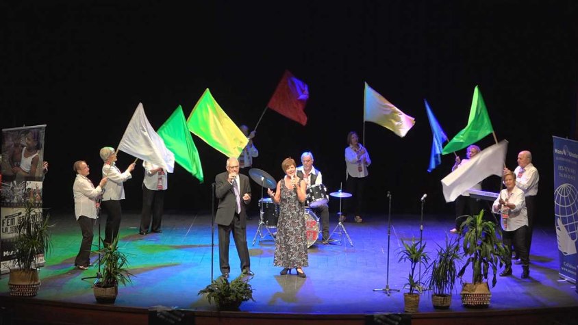 Una de les actuacions de l'espectacle