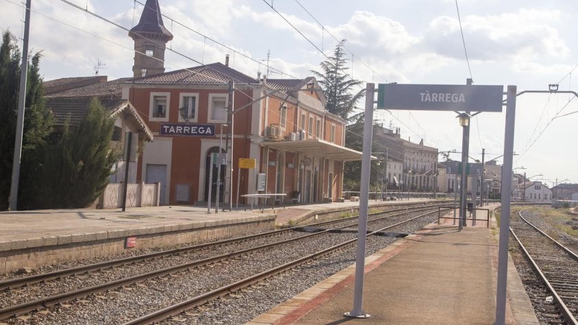 L'estació de tren de Tàrrega
