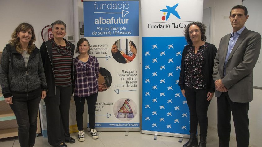 Presentació del projecte que serà possible amb l'ajuda de la Fundació "la Caixa"