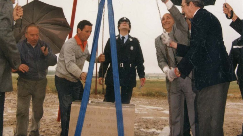Primera pedra del CAP el dia 17 de maig de 1987