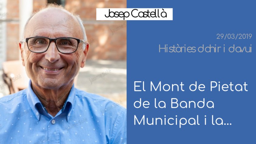 Josep Castellà recorda la Banda Municipal de Tàrrega a 'Històries d'ahir i d'avui'